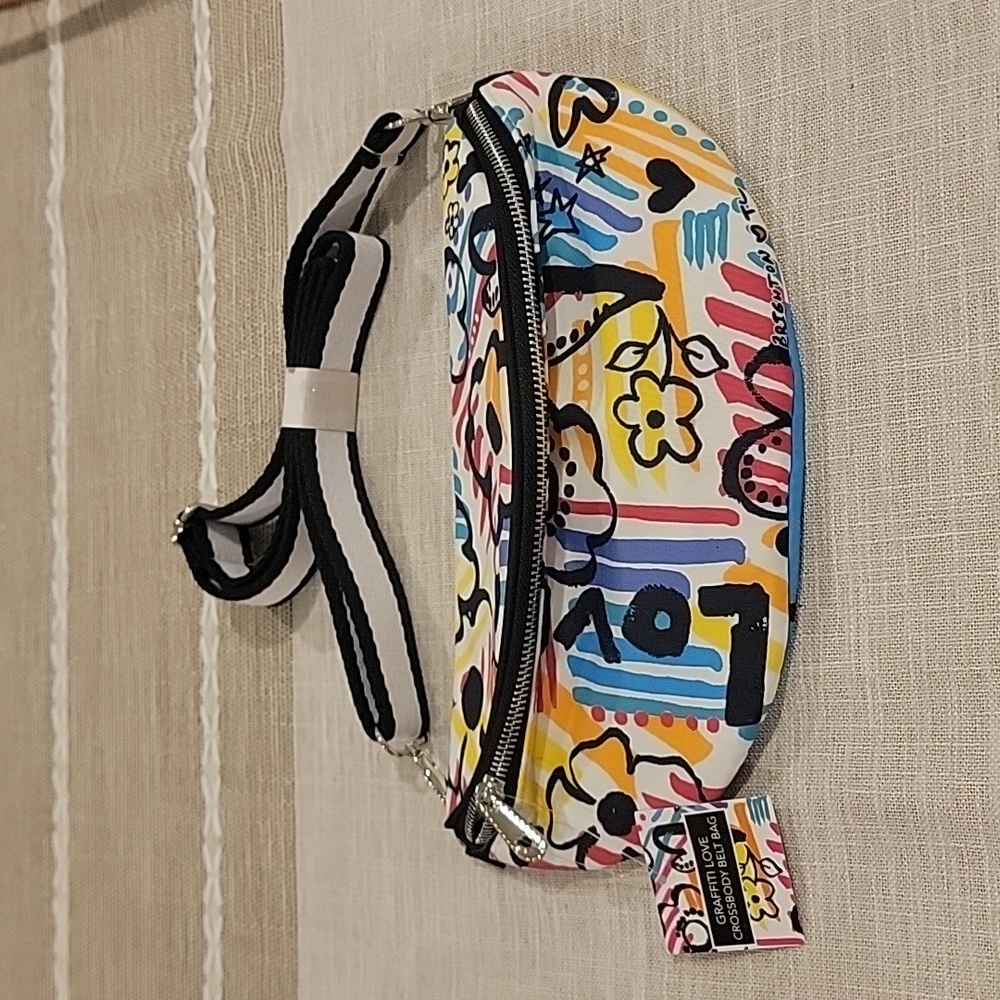 NWT Brighton Graffiti Love crossbody belt bag